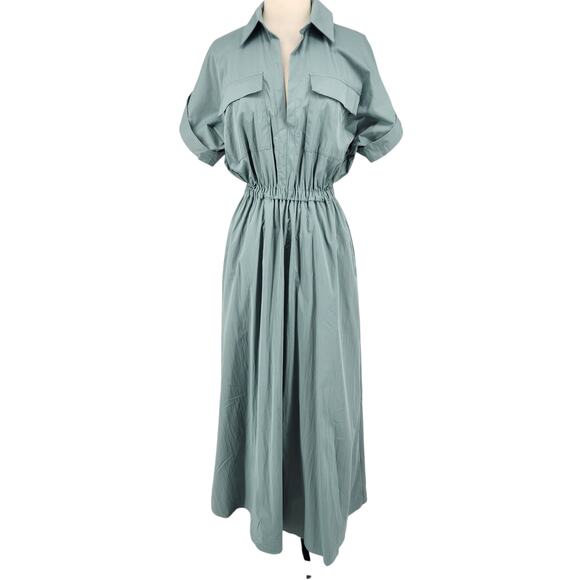 Abercrombie & Fitch Utility Midi Shirt Dress – Size Small - Picture 1 of 8